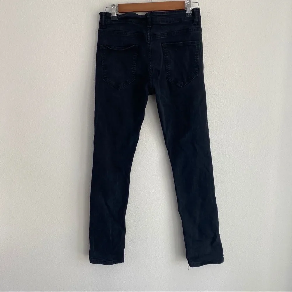 Fredd Marshall Distressed Black Skinny Jeans 28